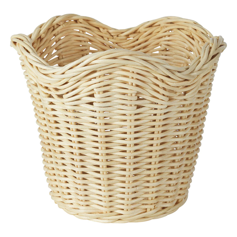 Wavy Wicker Orchid Basket