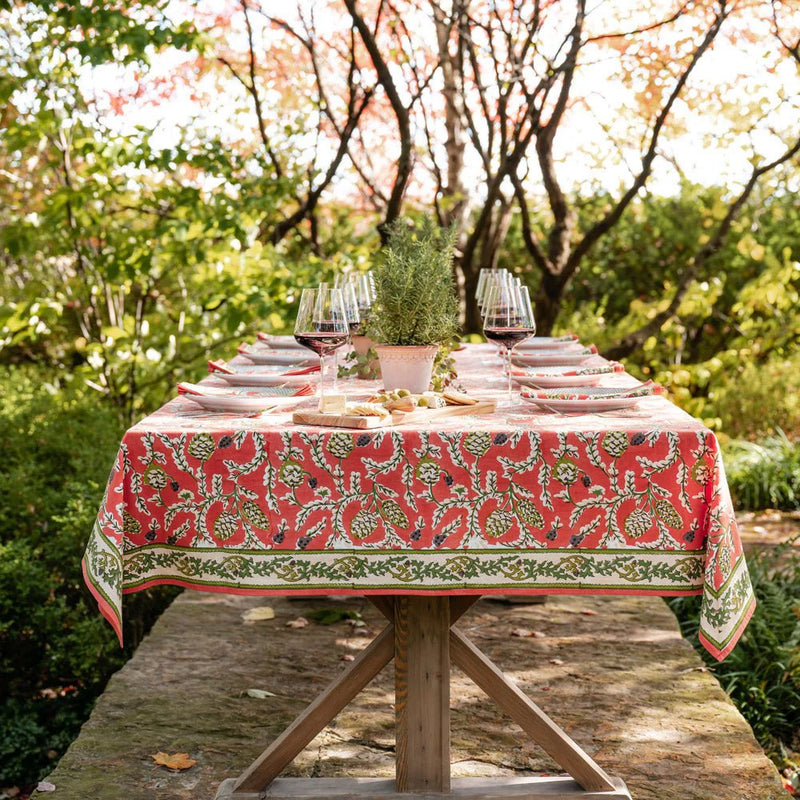 Harvest Pinecone Tablecloth (60&