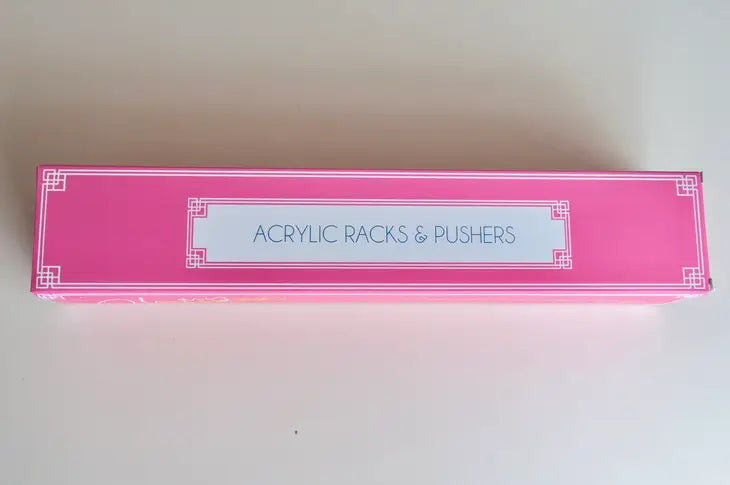 Mahjong Multicolor Acrylic Rack & Pusher Set
