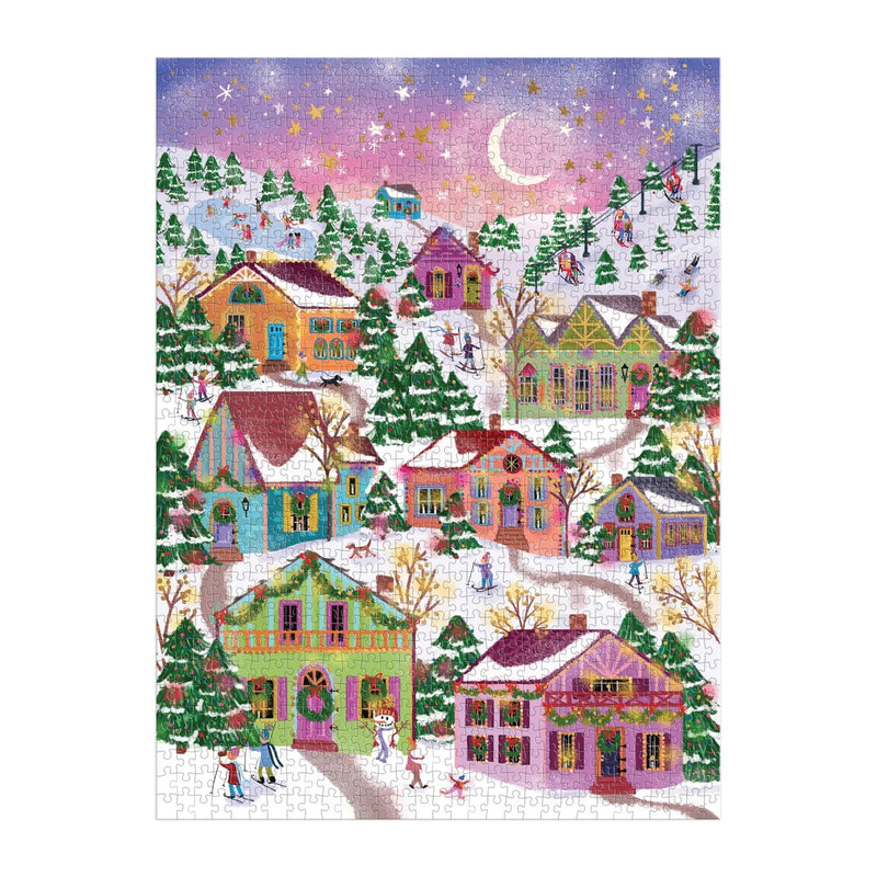 Snowcap Village Foil Puzzle