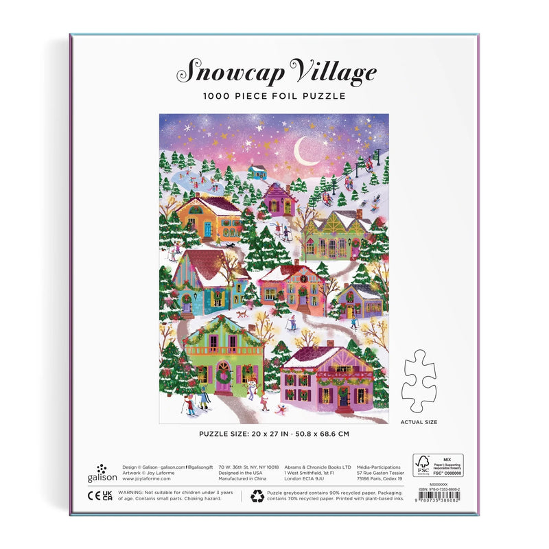 Snowcap Village Foil Puzzle
