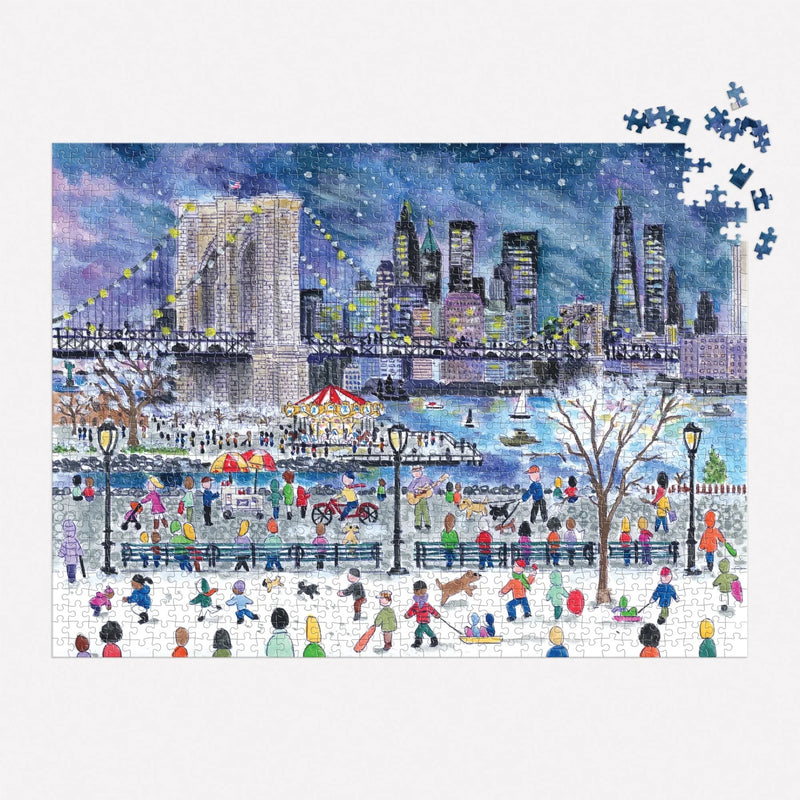 Snowfall Over New York City Puzzle