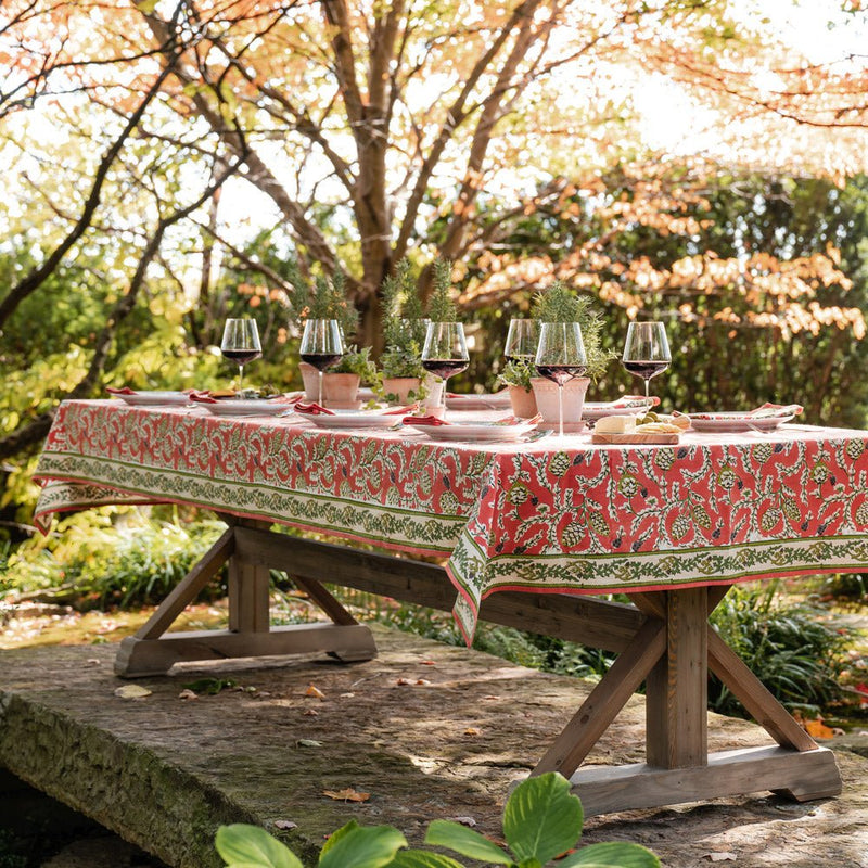 Harvest Pinecone Tablecloth (60&