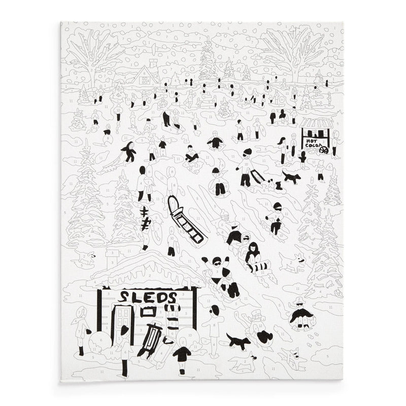 Snow Day 11x14 Paint by Number Kit