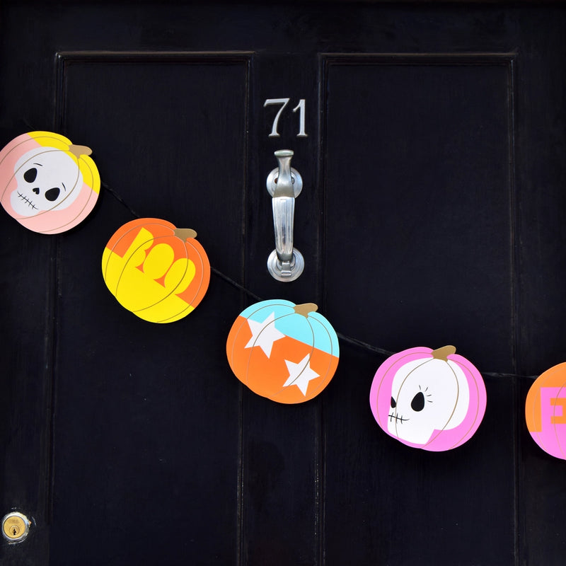 Pumpkin Halloween Garland - 10ft