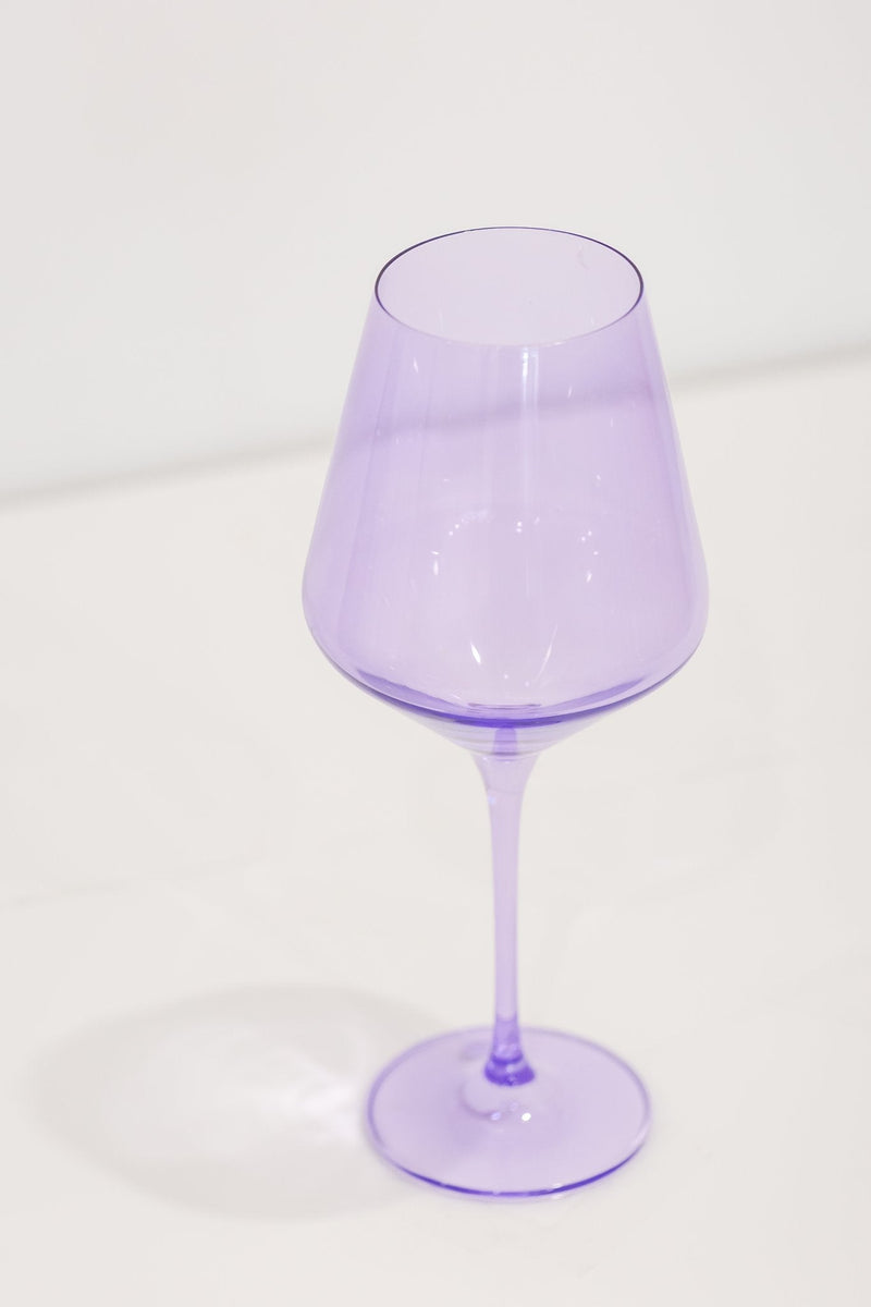 Estelle Colored Wine Stemware (Lavender)
