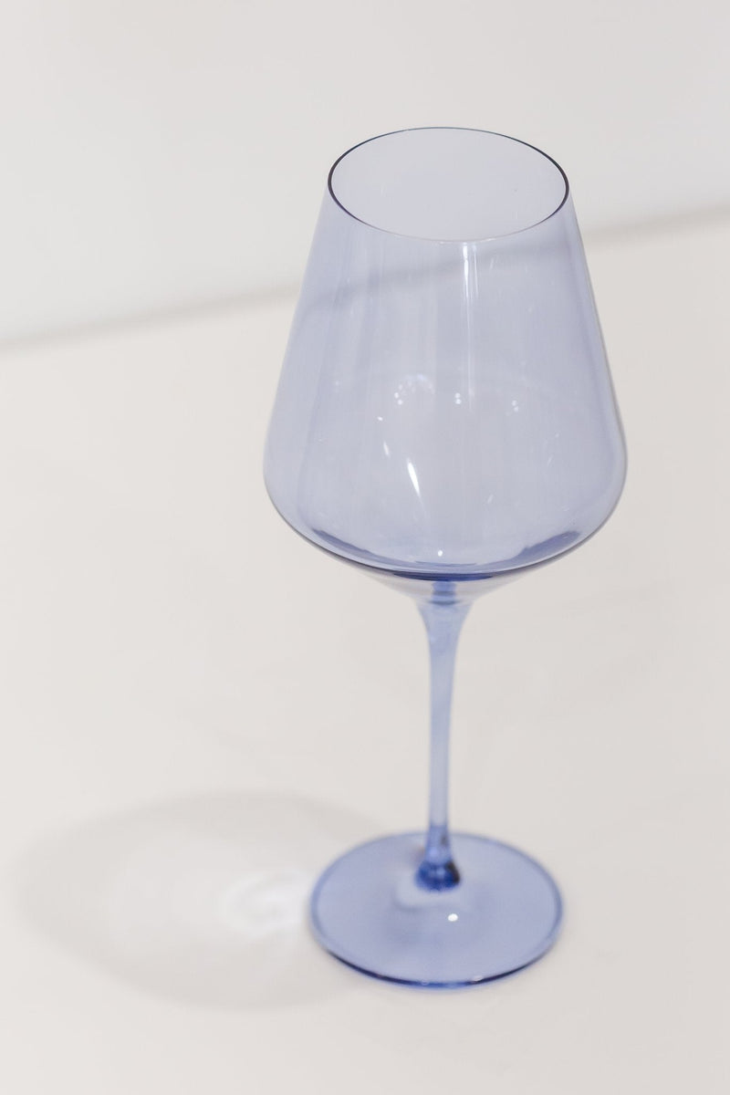 Estelle Colored Wine Stemware (Cobalt Blue)