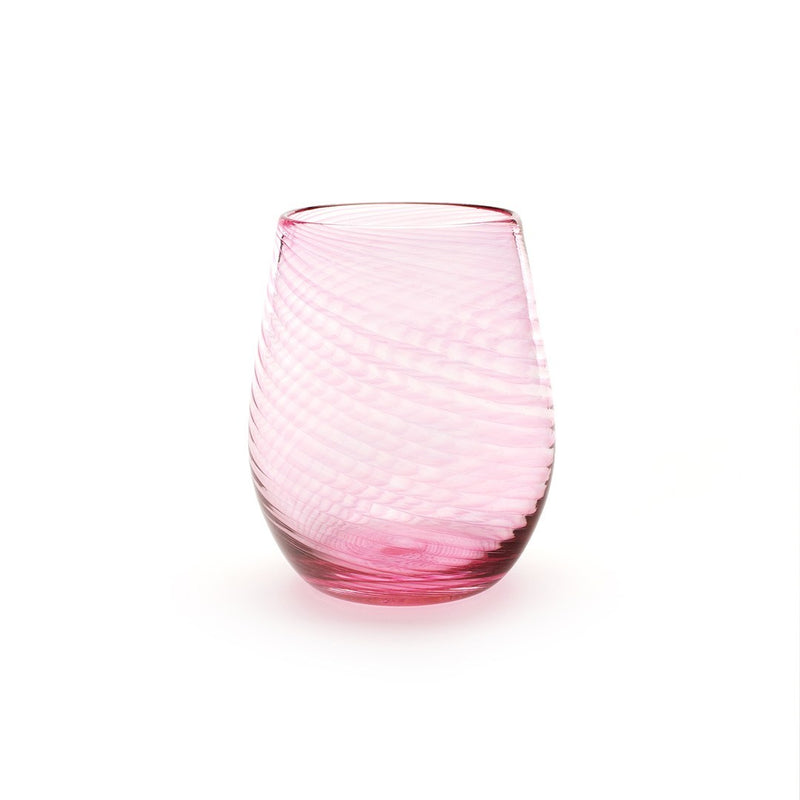 Twisty Stemless Wine Glass