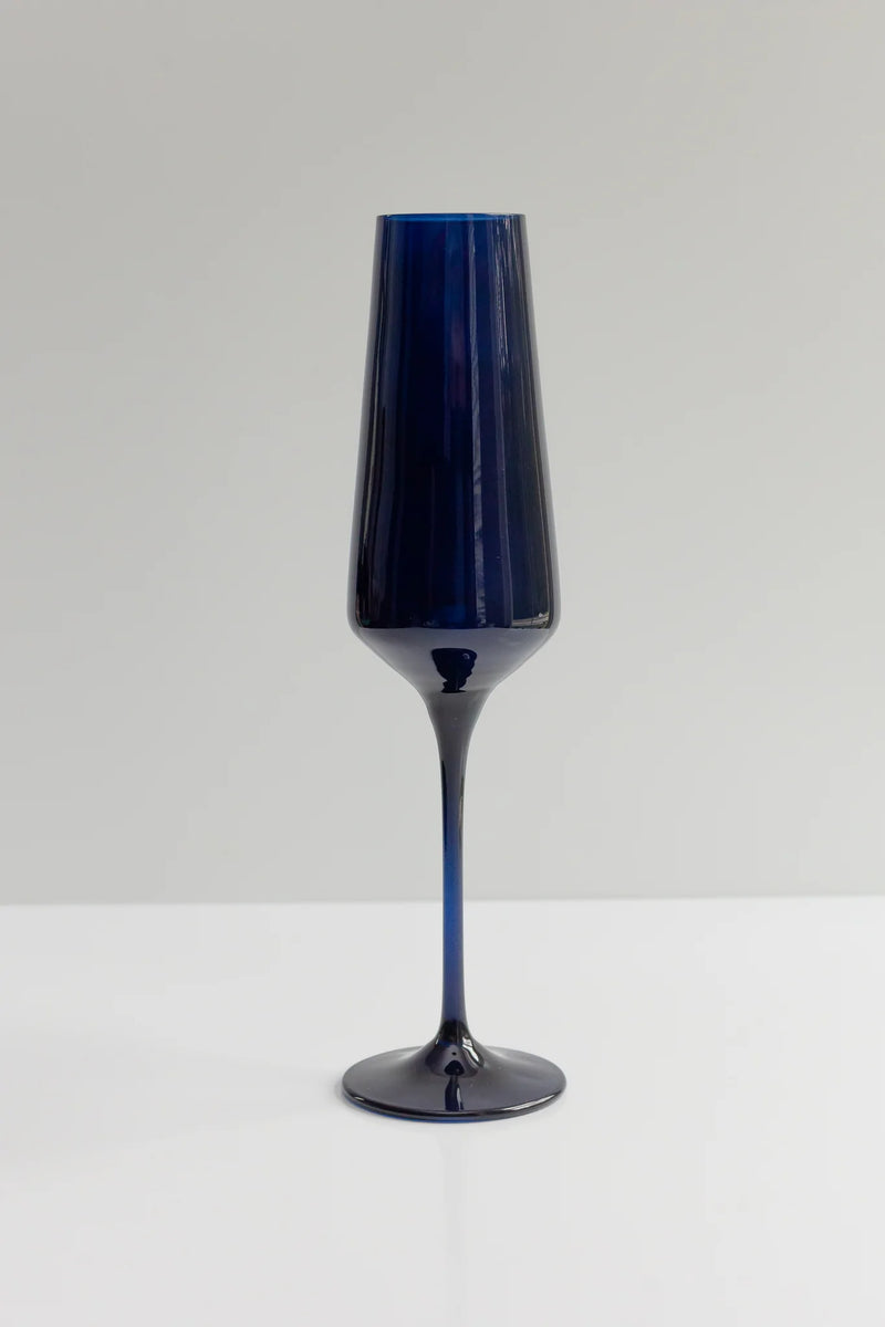 Estelle Colored Champagne Flute (Midnight Blue)