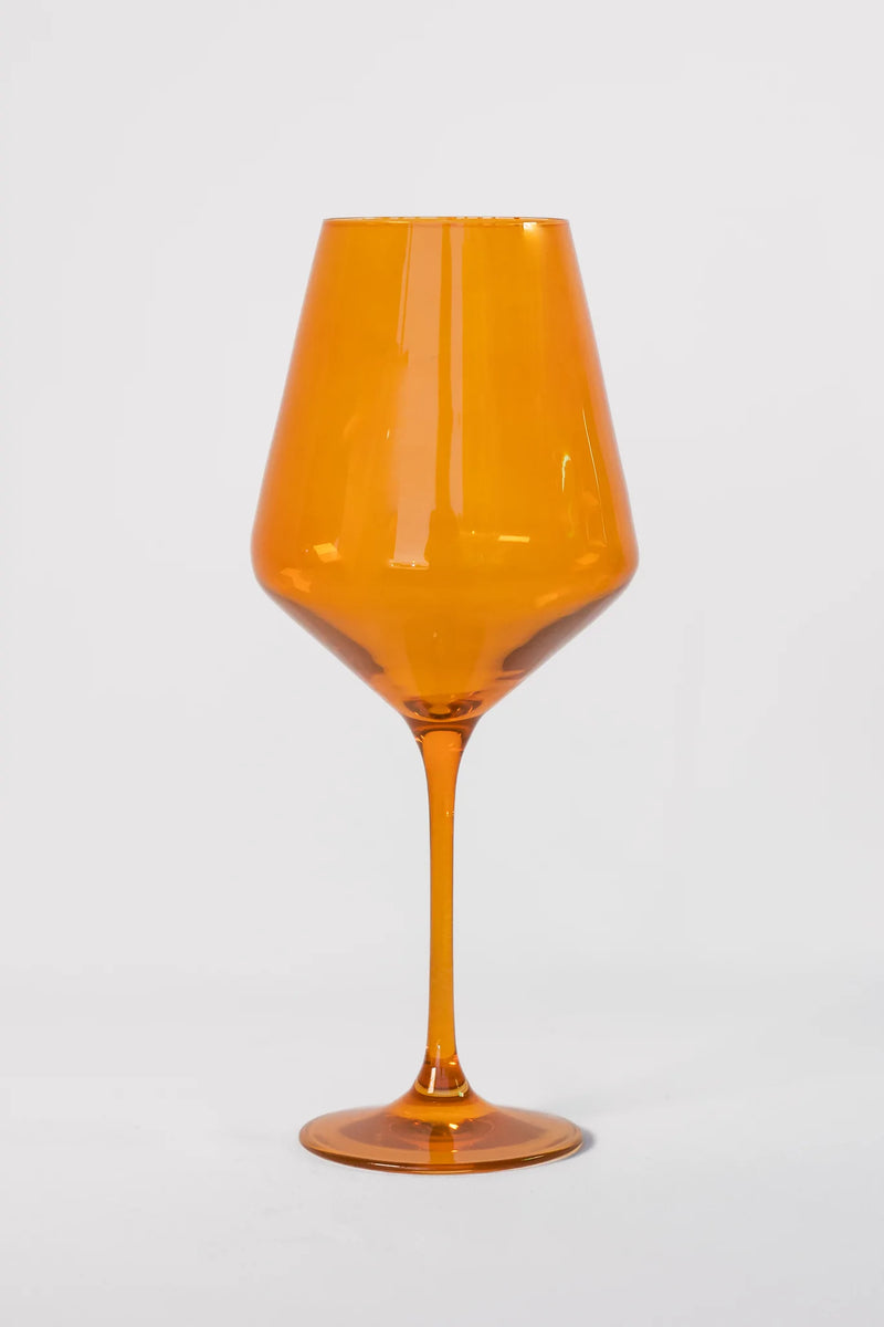 Estelle Colored Wine Stemware (Butterscotch)