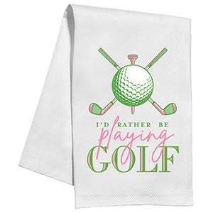 Kitchen Towel - Playing Golf