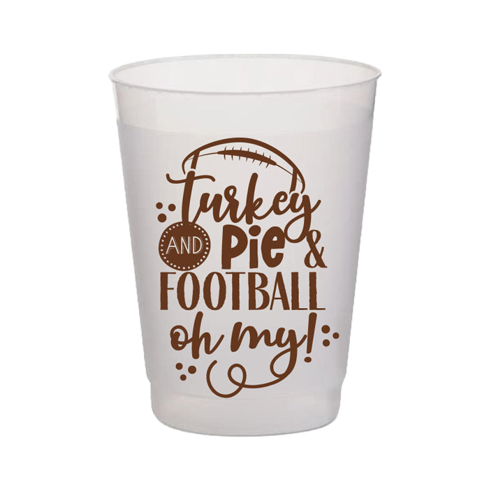 Turkey and Pie & Football Oh My Frost Flex Cup