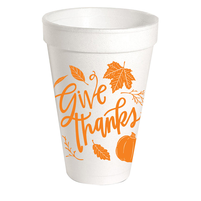 Give Thanks Styrofoam Cup
