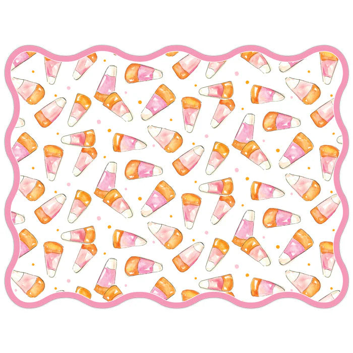 Pink Candy Corn Placemats