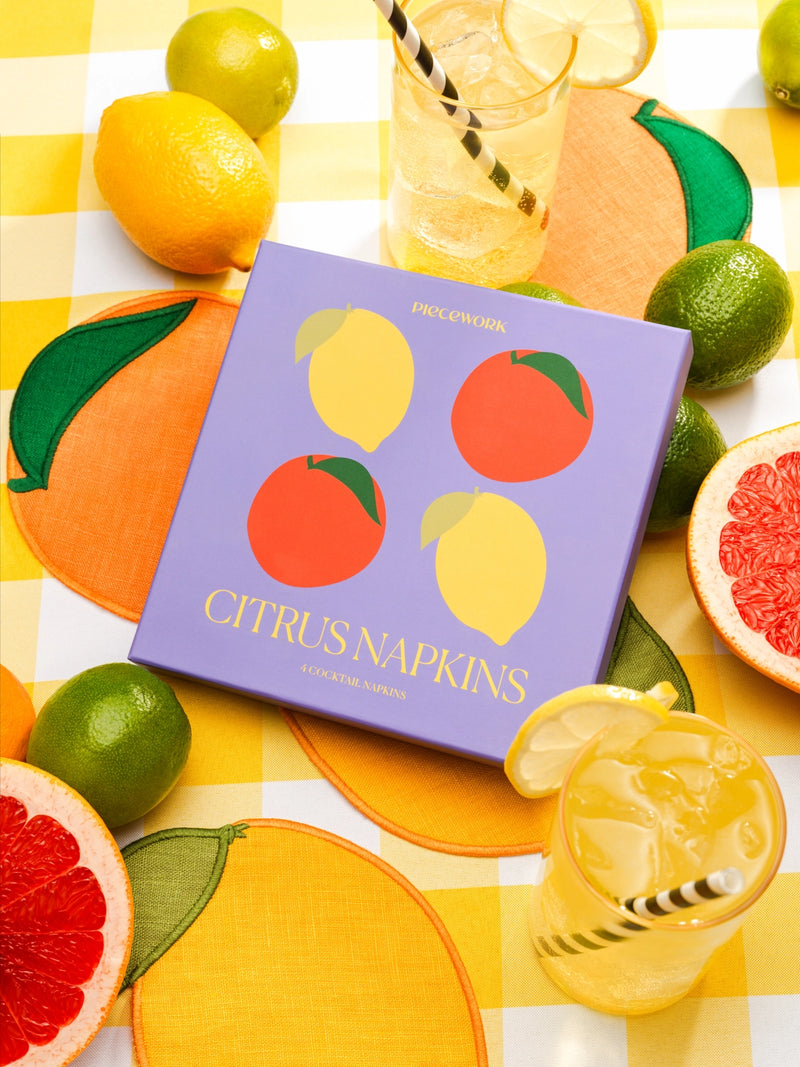 Citrus Cocktail Napkins | Set of 4