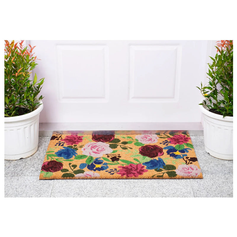 Spring Boho Flowers Doormat (24"x36")