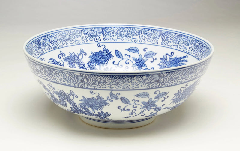 Blue and White Dragon Bowl