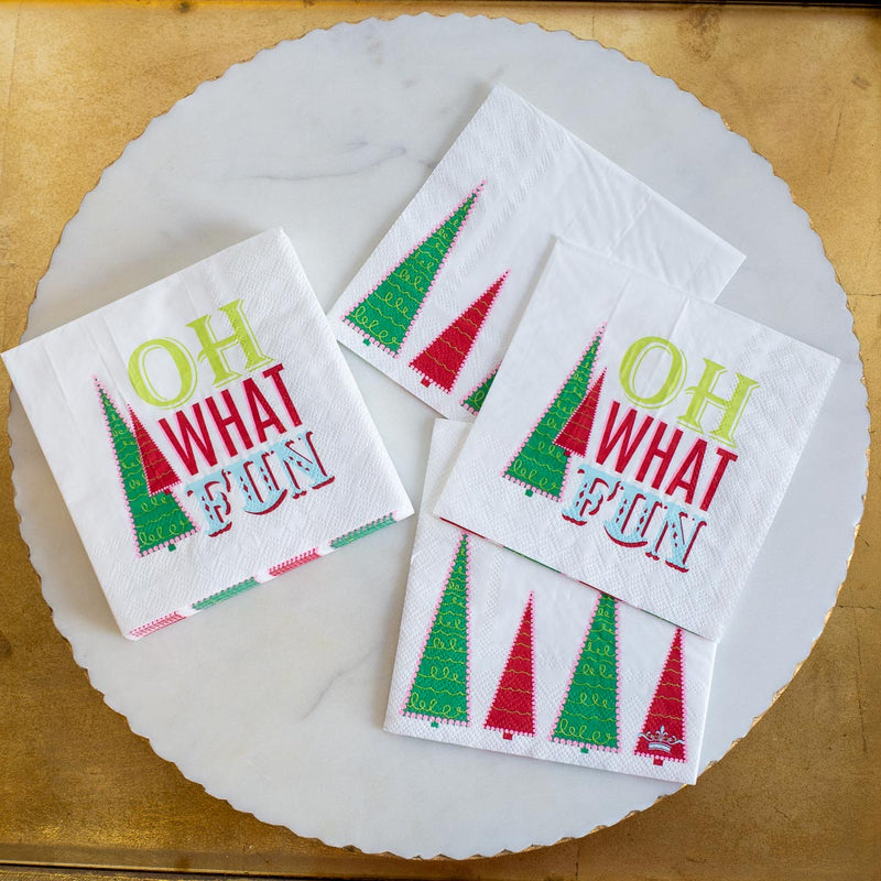 Oh What Fun Cocktail Napkins