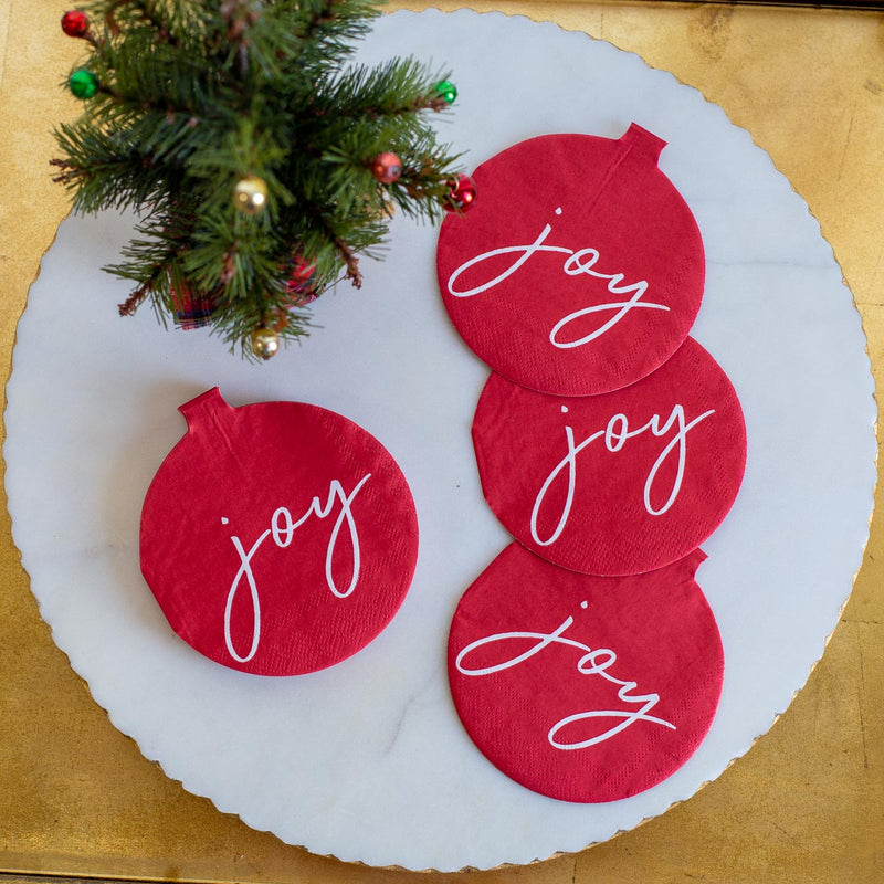 Joy Ornament Cocktail Napkins