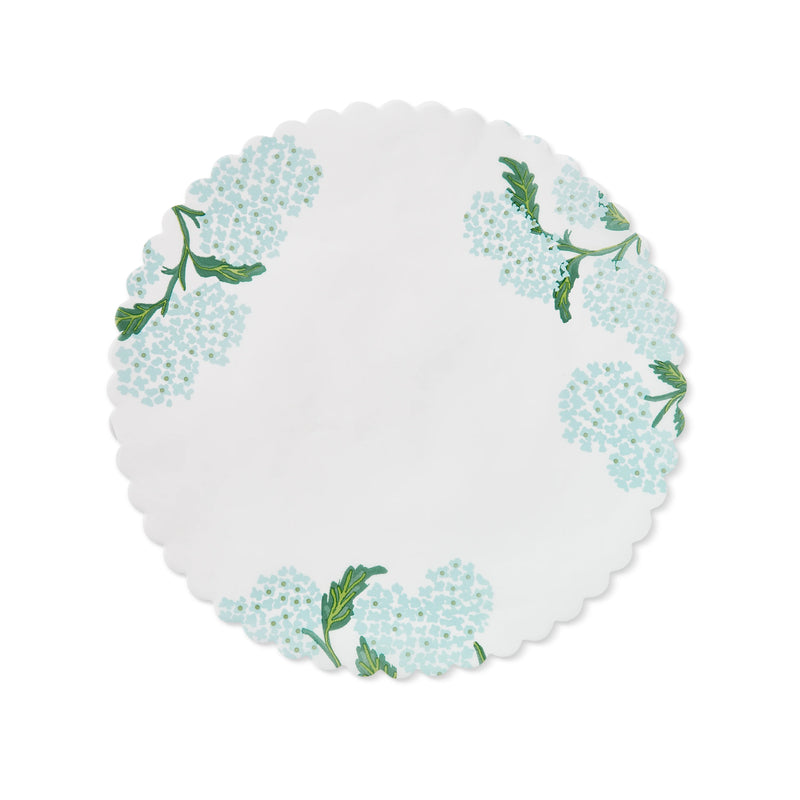 "Garden Party" Hydrangea Flat Plate Liners