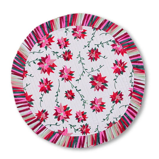 Poinsettia Placemats | Set of 4