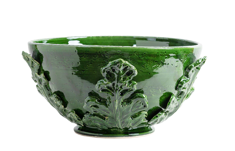 Greco Bowl Green Leaves