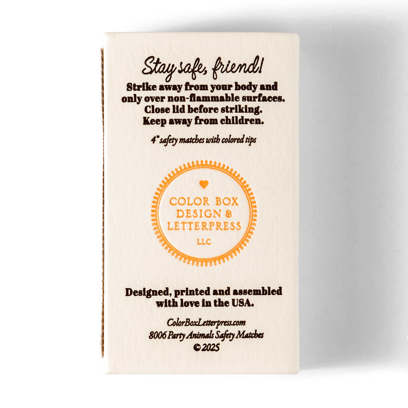 Party Animals | Fun & Fancy Safety Matches
