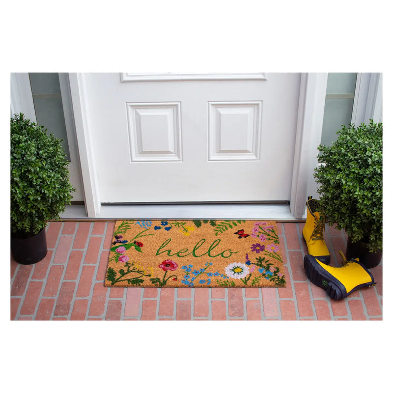 Spring Floral Hello Doormat