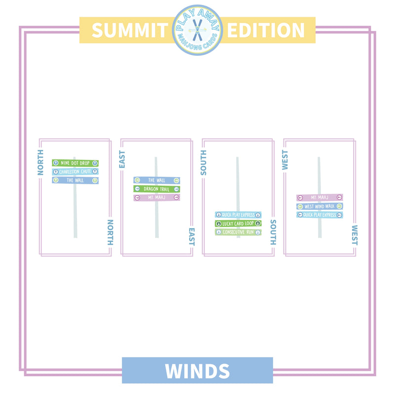 Play Away Mahjong Cards: Summit Mountain
