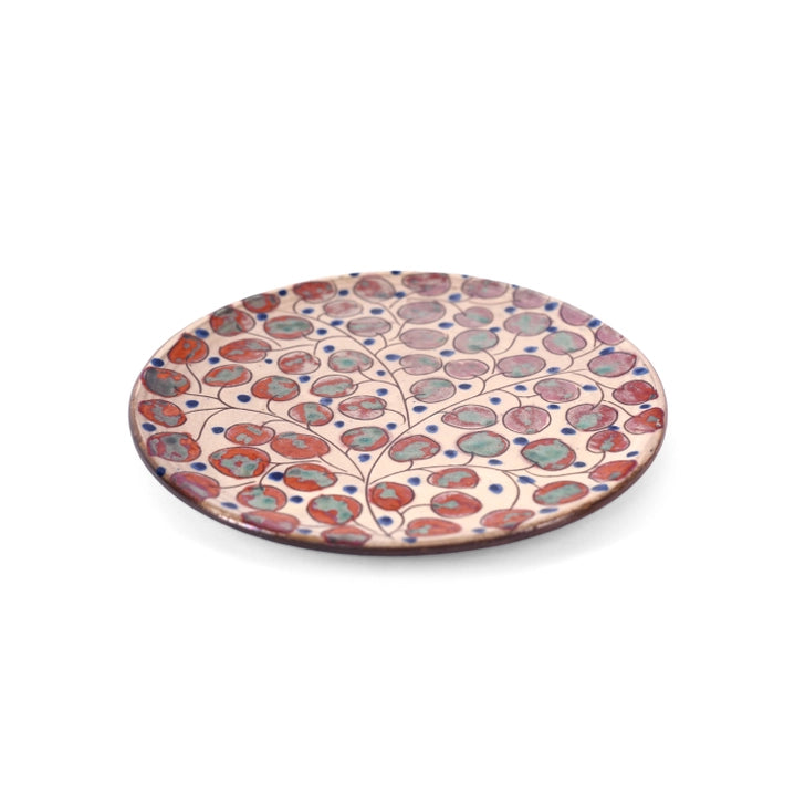 Metallic Cherry Ceramic Plate