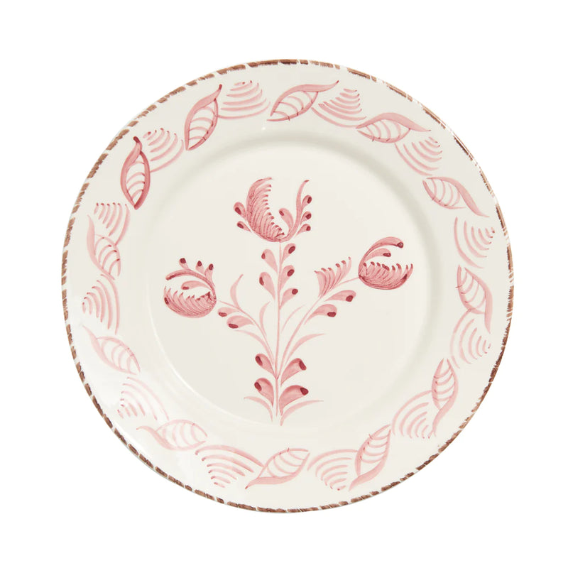 Dinner Plate Pink Flowers Shell