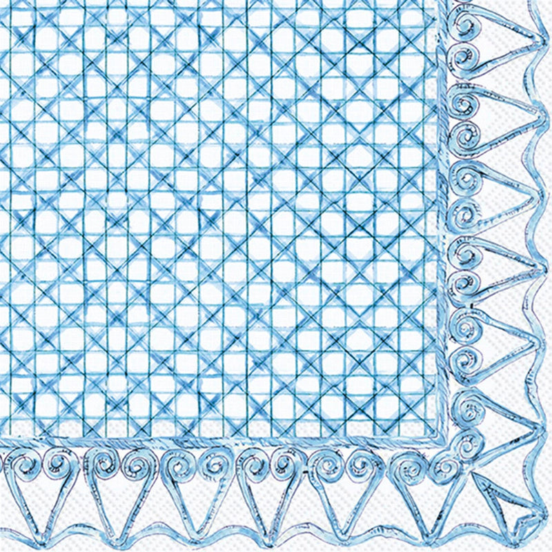 Botanical Cane Paper Cocktail Napkin