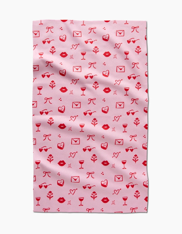 V-Day Doodles Tea Towel