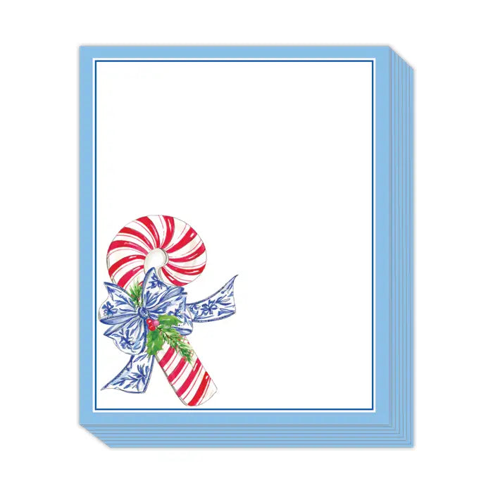 Candy Cane with Blue Bow Stack Pad