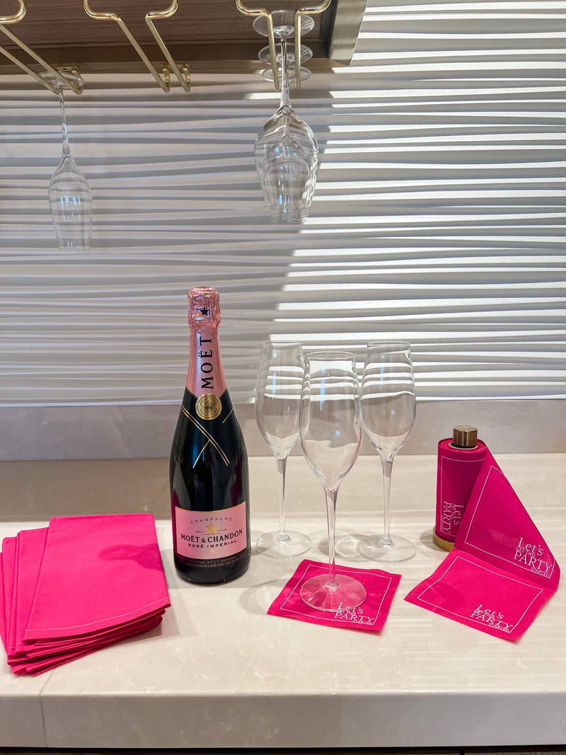 Blush Crush Dinner Napkin Roll