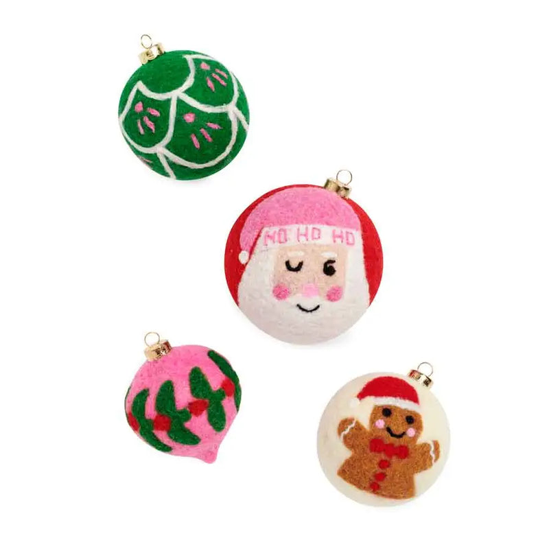 Jolly Ornaments Set of 4