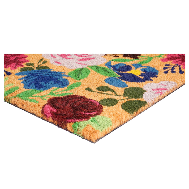 Spring Boho Flowers Doormat (17"x29")