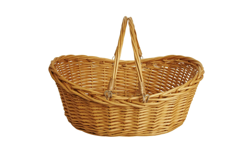 Honey Finish Willow Basket 19.5"