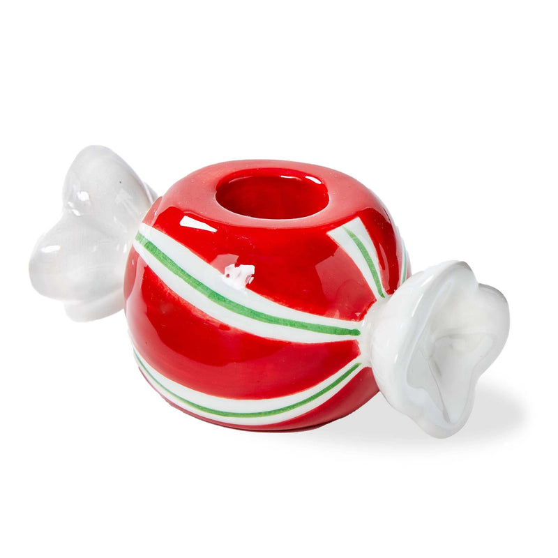 Christmas Candy Taper Holder
