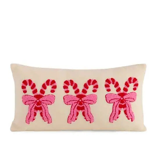 Pretty Candy Cane Pillow