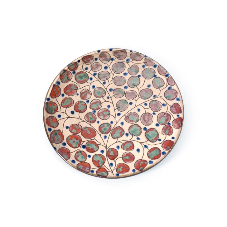 Metallic Cherry Ceramic Plate