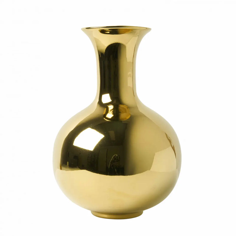 Small Gold Belly Vase