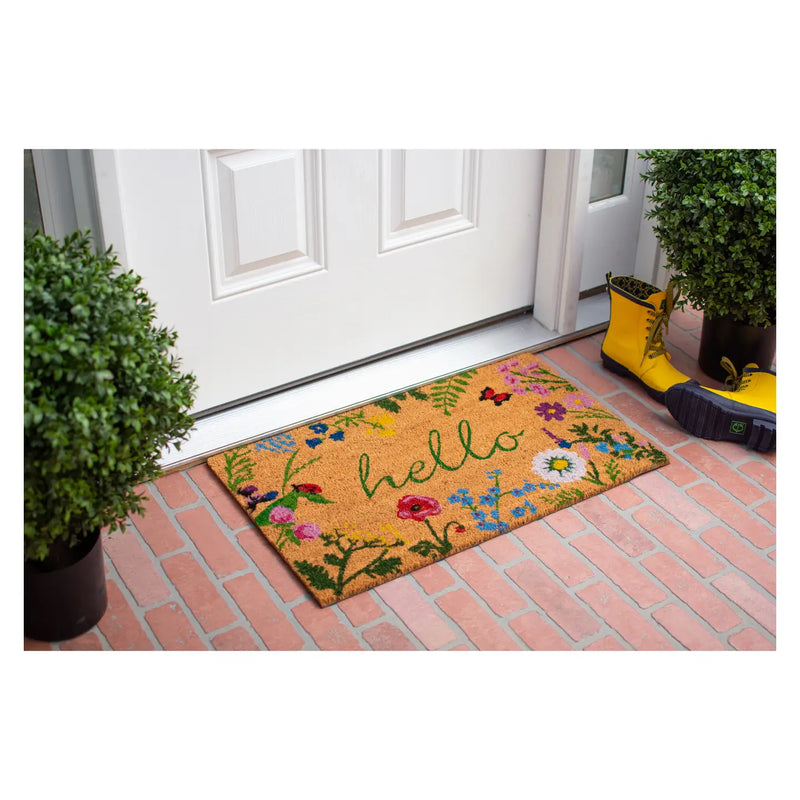 Spring Floral Hello Doormat