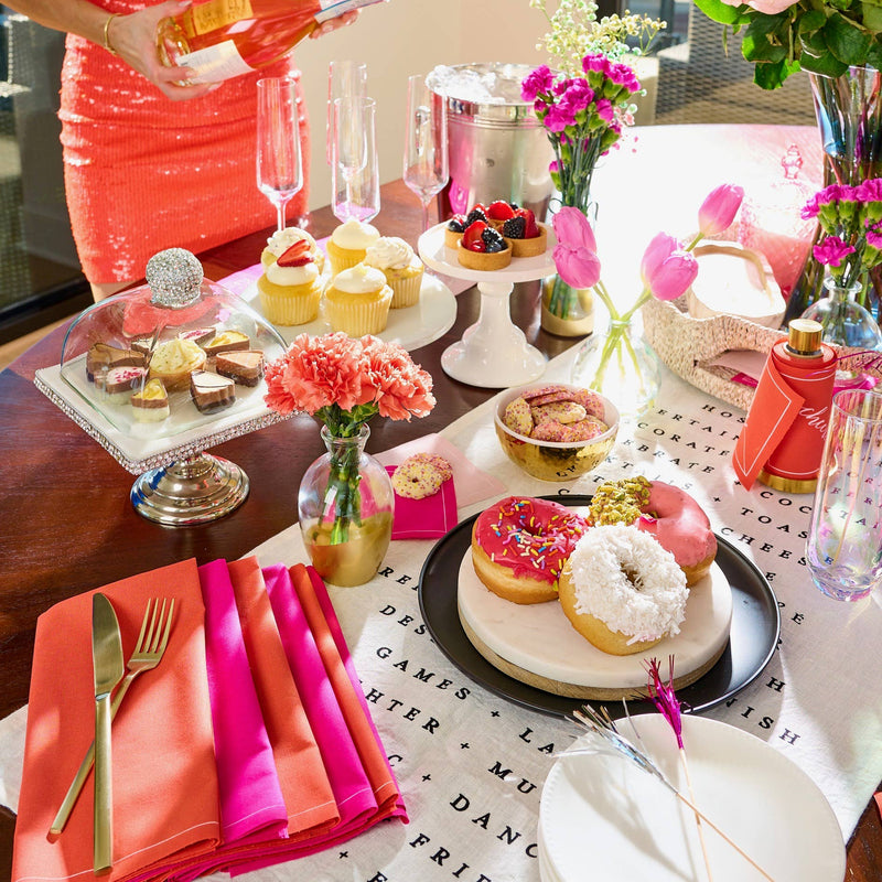 Blush Crush Dinner Napkin Roll