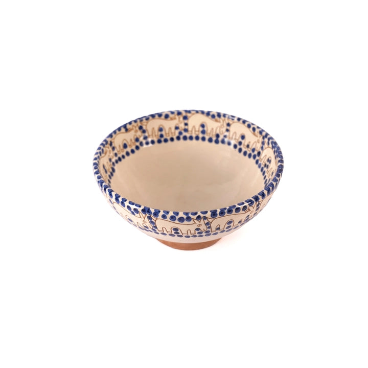 Dotted Donkey Ceramic Serving Bowl