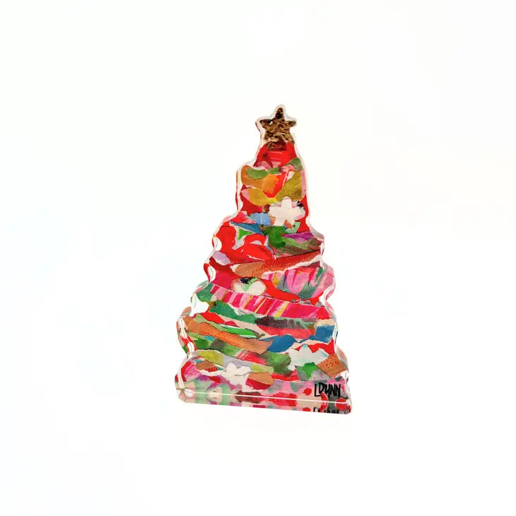 Bitty Red Acrylic Adorned Tree