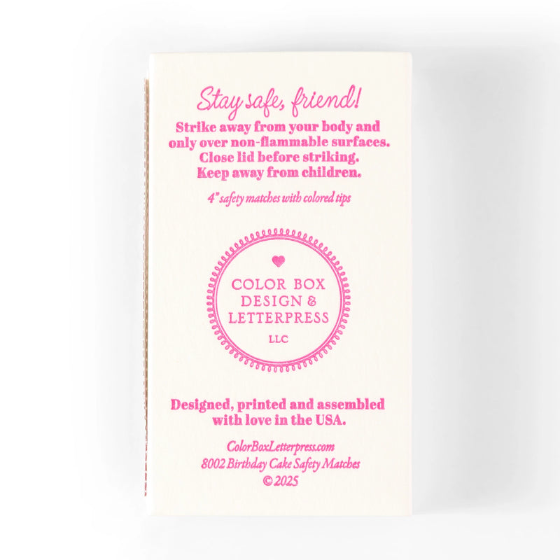 Birthday Cake | Fun & Fancy Safety Matches