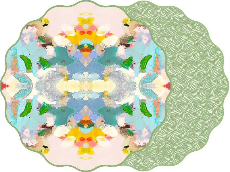 Laura Park Coral Reef Scallop Placemat