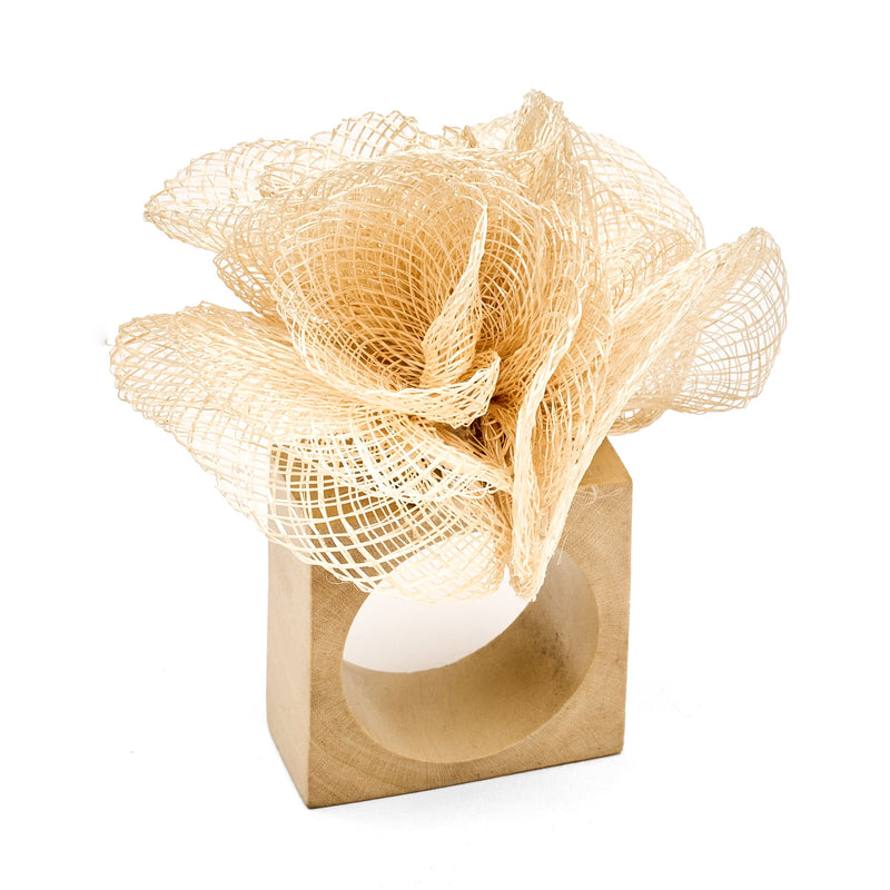 Sinamay Flower Napkin Ring