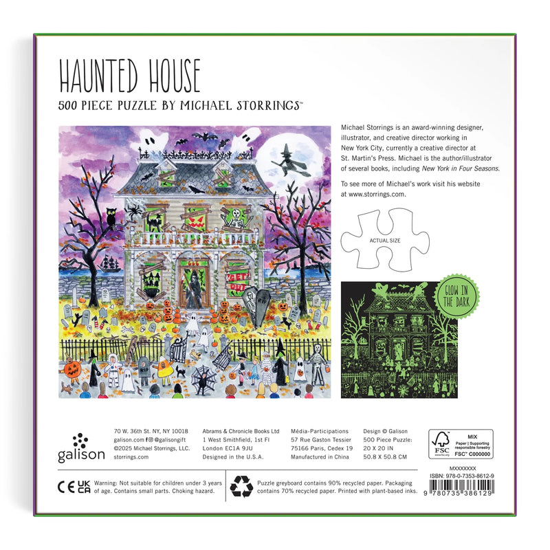 Michael Storrings Haunted House Glow in the Dark Puzzle
